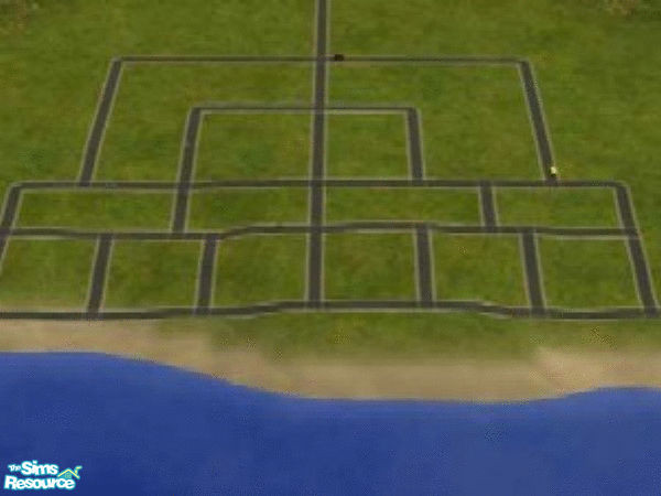 Sims 2 — Ocean Shores by gary1st — A seaside neighborhood for your Sims. I did not put any trees in so it can be