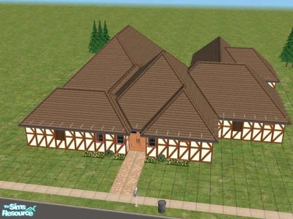 Sims 2 — 21 Goth Pkwy by flukenstein...? — A nice roomy house with two bedrooms (and room for more), good for Sims