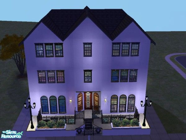 Sims 2 — Classic Terrace by SimsExile — Not sure what period this would be but it's a classic terrace youd' see in London