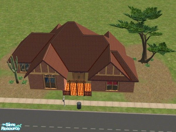 Sims 2 — 5 Beaker Shanty Row by mdmbttrfly — This is another of the Series this single level home is great for a sim