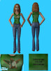 Sims 2 — heavier than heaven by laura_peace_love — hevier than heaven green sleeveless t-shirt.Kurt Cobain in concert on