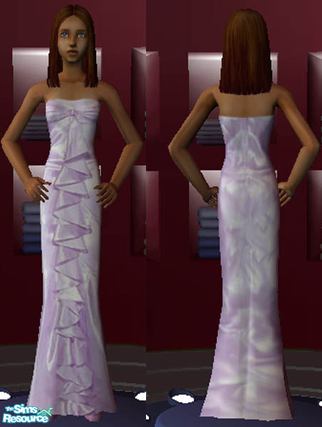 Sims 2 Prom The Sims Resource | Purple Prom Gown