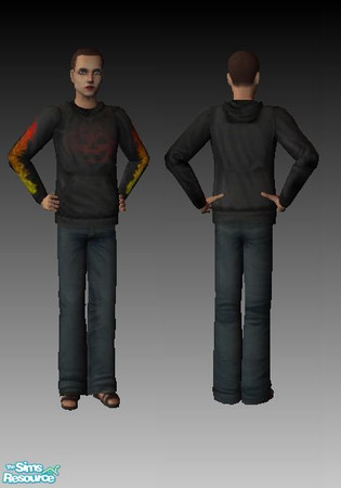 Sims 2 — Halloween 8 by Chillyzgrrl — Halloween shirt. Happy Halloween from ChillyzGrrl! Visit my Sims site
