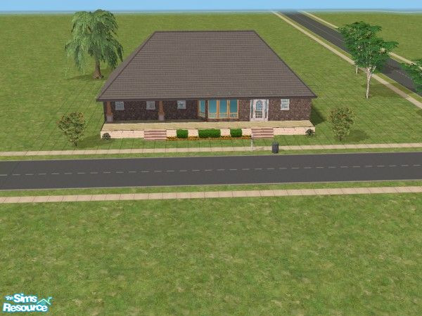 Sims 2 — FB Creations 1 by FonzyBear — Sit down and relax by a cozy fire in the living room. Or stroll out to the large