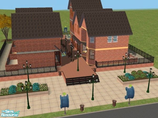 Sims 2 — Victoria St. Arcade by SimsExile — This restored shopping arcade still retains much of its original Victorian