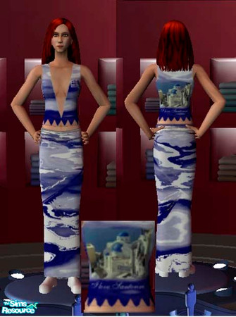 Sims 2 — Greek Series ET1 by LaLunaRossa72 — I love Santorini island sexy top.