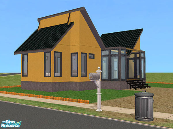 Sims 2 — Cheapo Modernos by Duud — Modern desing for youngster sims and Just barely cheap enough for a starter house,