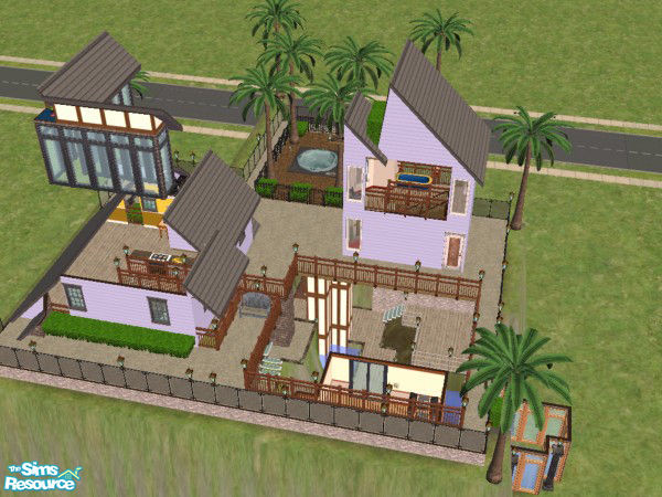 Sims 2 — 123 Moundhouse by boodie7 — Want something new? . . Built on/in a large mound, this home's "living