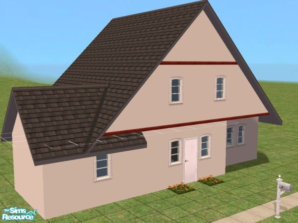 Sims 2 — The Claymont by Pinecat — AKA "The I Can't Believe I Did It!" 4 bedrooms (sleeps 8 comfortably), 2