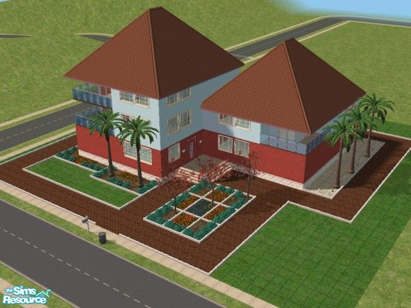 Sims 2 — Seminole Heights by kinder10000 — Have a large family? Then this one is for you....3 story, 3 bedroom, 3