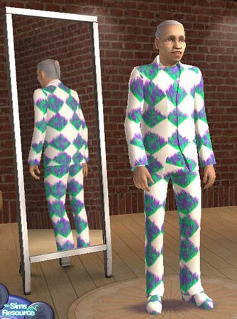 Sims 2 — Fuzzy PJs for Gramps by buntah — The old fogey needs some color in his life!