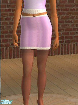 Sims 2 — Purple skirt w/ lace hem by josey01 — This purple skirt is hemmed with cute lace. Look for matching shirt.