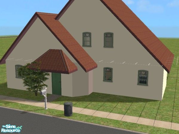 Sims 2 — The Montgomery by Pinecat — An affordable family home! The fully furnished first floor consists of a living