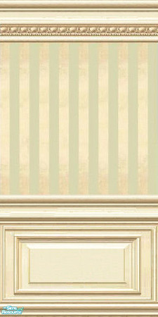 Sims 2 — jsf2PLEPKCSageStripe by jsf — ParkLane paneling enhanced with egg and rope detail hold a luminous gold and sage