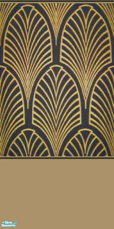 Sims 2 — Gold Art Deco #2 by Ses — Part of the Chrysler Building 1920s Art Deco Collection
