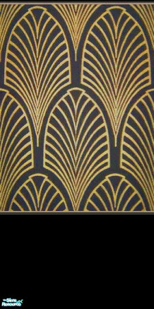 Sims 2 — Gold Art Deco #3 by Ses — Part of the Chrysler Building 1920s Art Deco Collection
