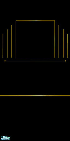 Sims 2 — 1920s Black and Gold Art Deco #1 by Ses — Part of the Chrysler Building 1920s Art Deco Collection