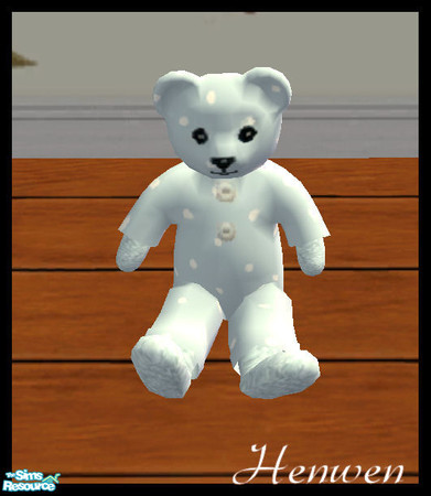 Sims 2 — Artz \'N Craftz Set  Bear Boo Blue Polka by Henwen — A little something for the creative Sims. More options to