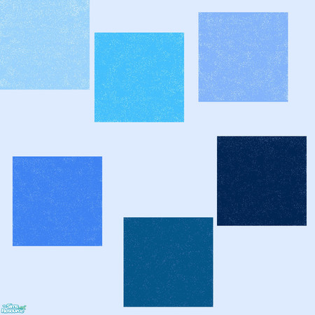 Sims 2 — Blue Carpet Set by LaurieR — A small set of blue carpets at no cost.