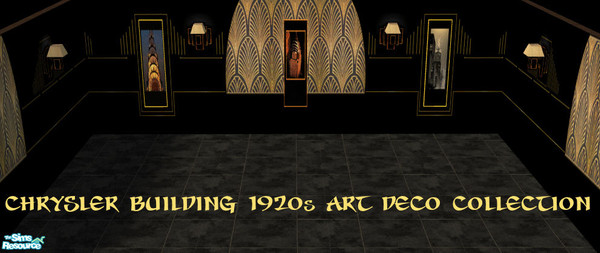 Sims 2 — Chrysler Building 1920s Art Deco Collection by Ses — A 1920s Art Deco themed collection influenced by the