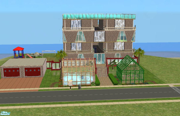 Sims 2 — Belladonna High-Rise by nyjets0508 — 4 almost identical apartments (aside from colors)<br> Nice common