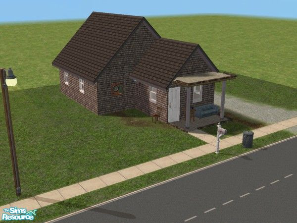 Sims 2 — Dinwiddie No. 24 by nigelwulf — This 2BR 1BA home comes fully furnished. The concept behind this design was to