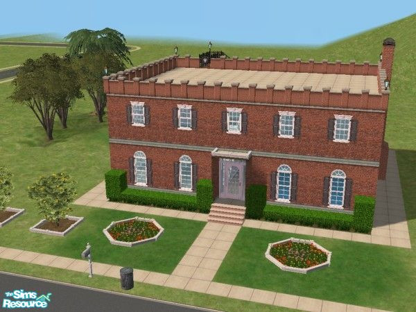 Sims 2 — Exile 38138 by SimsExile — Large home with classic lines. This property provides room for a growing family with