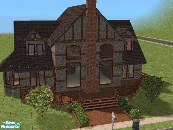 Sims 2 — The Austin by Pinecat — *NO EXPANSION PACKS REQUIRED* An elegant but affordable family home that's sure to