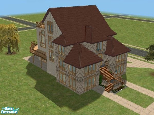 Sims 2 — Exile 17095 by SimsExile — This one started out as a Mediterranean style villa but the limitations of Sims2