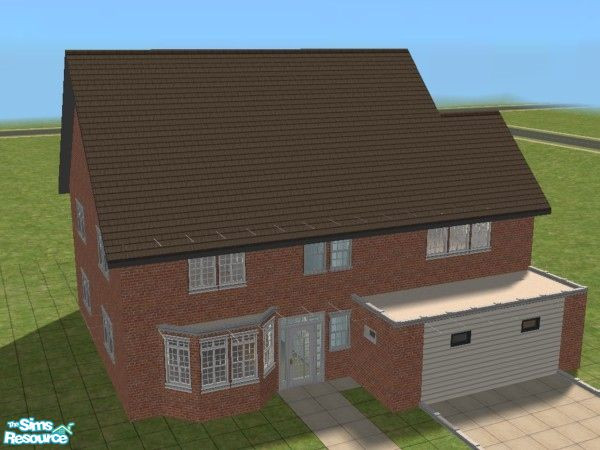 Sims 2 — Exile 16111 by SimsExile — Standard family home finished in brick. Affordable home with 4 generous sized