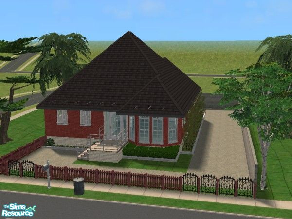 Sims 2 — SHC~Della~ by oldmember_silver_sim — Part of the Silver Homes Collection,this one story home has