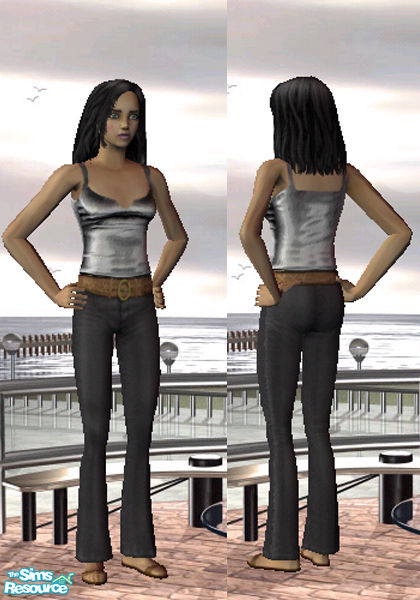 Pvc Sims The Sims Resource - Flashy! Silver PVC Clubwear