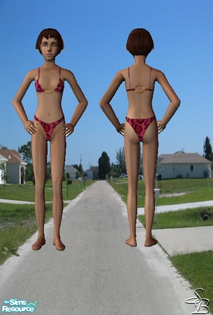 Sims 2 — Teeniebikini2509 by susita68 — A pink leopard print bikini for teenage girls