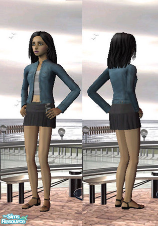 Sims 2 — Grey pleated mini by janna — A grey pleated mini skirt for your naughty but nice teen