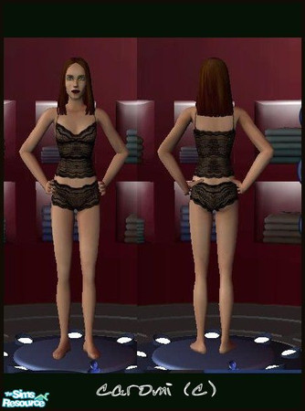 Sims 2 — Pj Encaje Negro by caromi — For a sensual night
