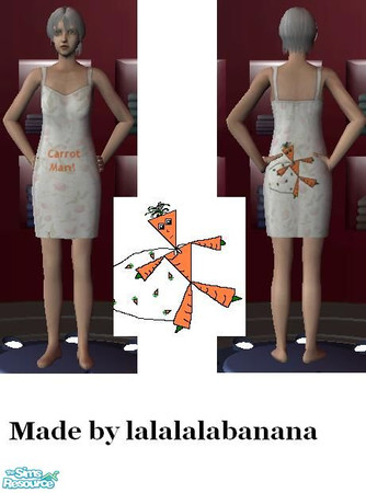 Sims 2 — Carrot Man! - Elder pjs by lalalalabanana — Part of the Carrot Man! set.