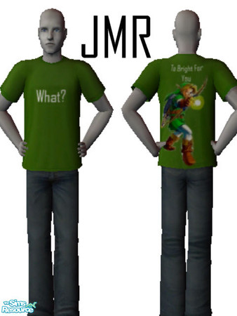 Sims 2 — To bright for you by oldmember_zazski — A custom Zelda shirt, one of three that i created. Any suggestions are