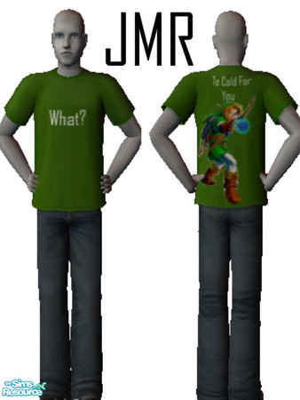 Sims 2 — To cold for you by oldmember_zazski — A custom Zelda shirt, one of three that i created. Any suggestions are