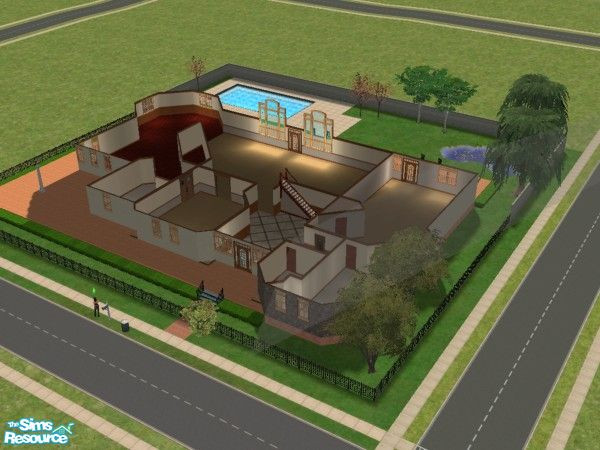 Sims 2 — Ridgeview by jrpeters — Move into Ridgeview! This enormous house has enough room for the whole family. 3