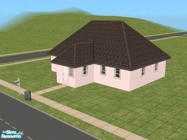 Sims 2 — Budget 1 by SimsExile — The rock-bottom of the housing market. A house for less than $10k. Practical and compact