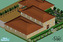 Sims 1 — The Topics by Tom Williams — The tropics is a two story house with 1 main bathroom, 2 bedrooms (master bedroom