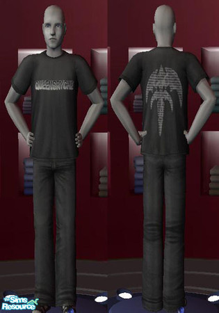 Sims 2 — Queensryche Shirt by Queensr�che — The legends,Queensryche,deserve their own shirt. I put their big insignia on