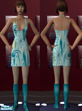 Sims 2 — ModRetroThree by lyonness — Feeling a little Retro then try this little dress.