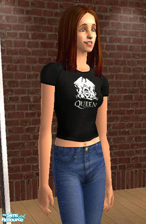 Sims 2 — Cheap Queen T-Shirt by sirmildredpierce — This T-Shirt isn't quite up to the quality standards of most T-shirts