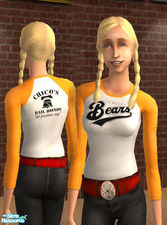 Sims 2 — Bad News Bears Long Sleeve by sirmildredpierce — Let your Sim relive this cheesy feel-good movie from the 80's