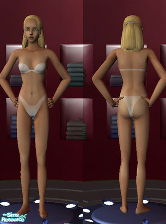 Sims 2 — white tanga and bra by oldmember_wazaaVerdadero — For the girls that want sexy underwear, that has not be a