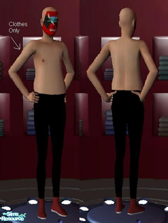 Sims 2 — Strongbad's Costume by SimDan12 — This is what Strongbad wears from homestarrunner.com. The mask makeup was