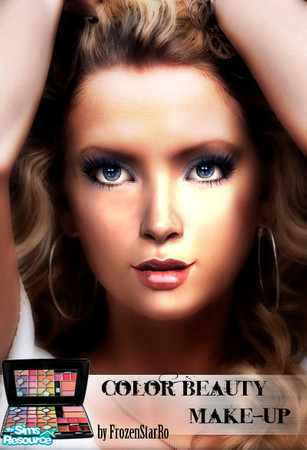 Sims 2 — Color Beauty Set by FrozenStarRo — New set of eyeshadows :]