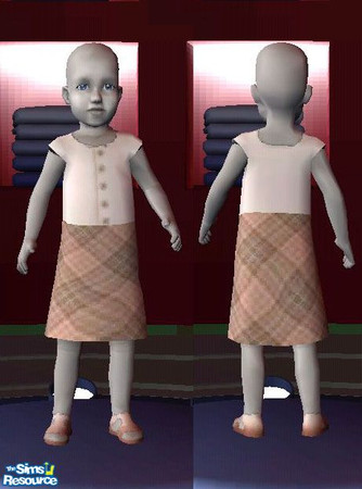 Sims 2 — Toddler Beige Outfit by triss — 