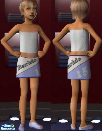 Sims 2 — Barbie Skirt by clcny20 — I saw a dress that had this skirt portion on it, on the Barbie.com website, and